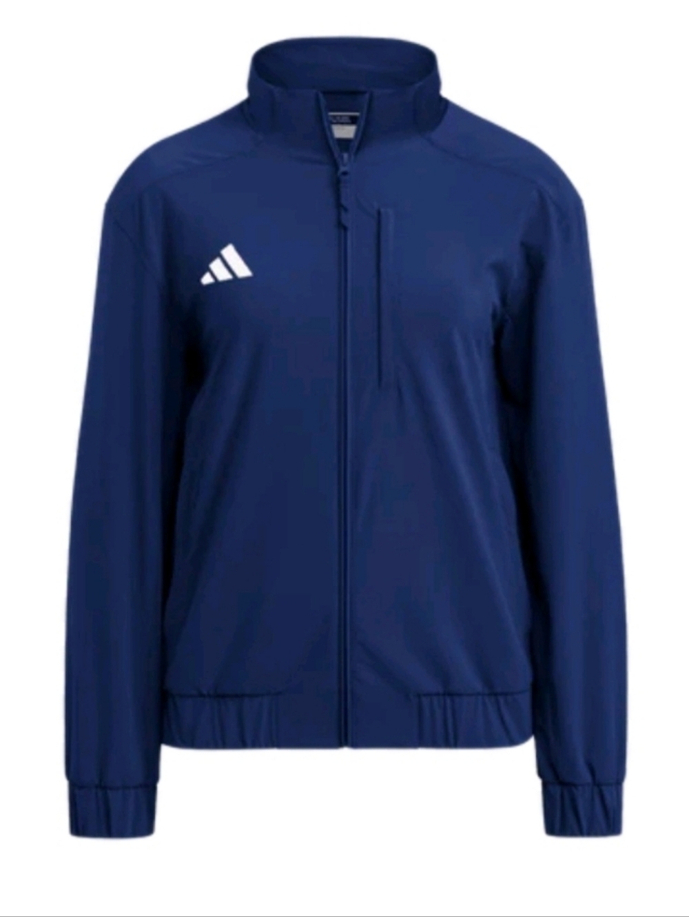 Adidas Men's Navy Blue / White Woven Jacket In XS